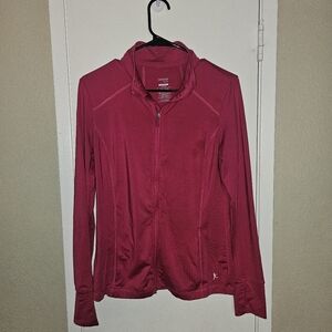 Danskin Now Pink Bomber Jacket Lightweight Long Sleeves